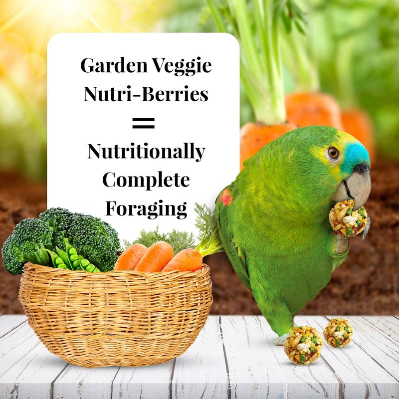 Lafeber Company Garden Veggie Nutri-Berries Parrot Food with Carrots, Peas, and Broccoli - 3 lb - Image 2